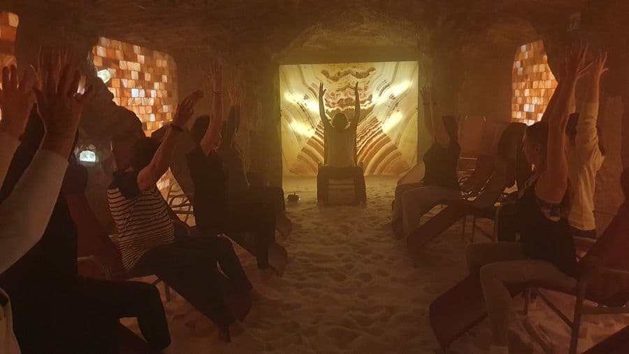 Yoga Meersalzgrotte